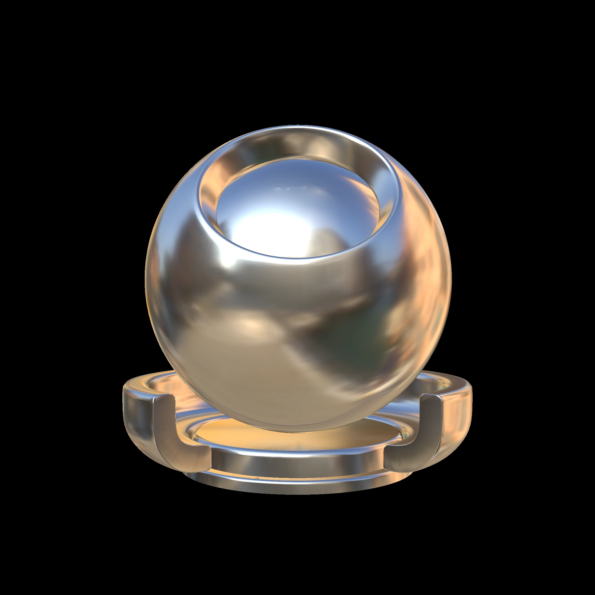 aluminum_brushed rendered by materialxview