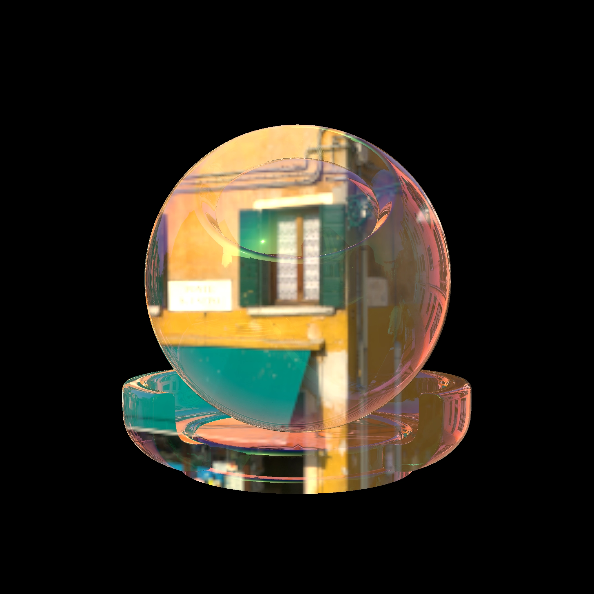 soapbubble rendered by materialxview