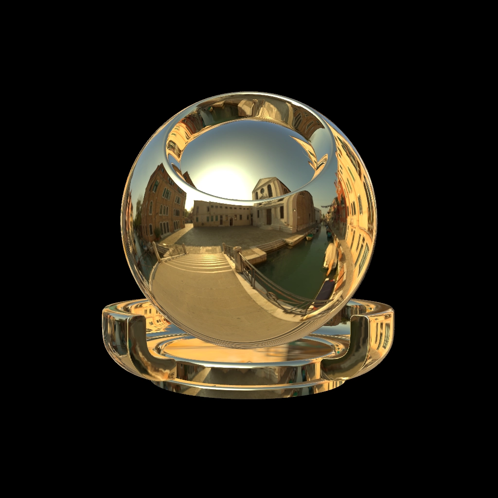 gold rendered by threejs